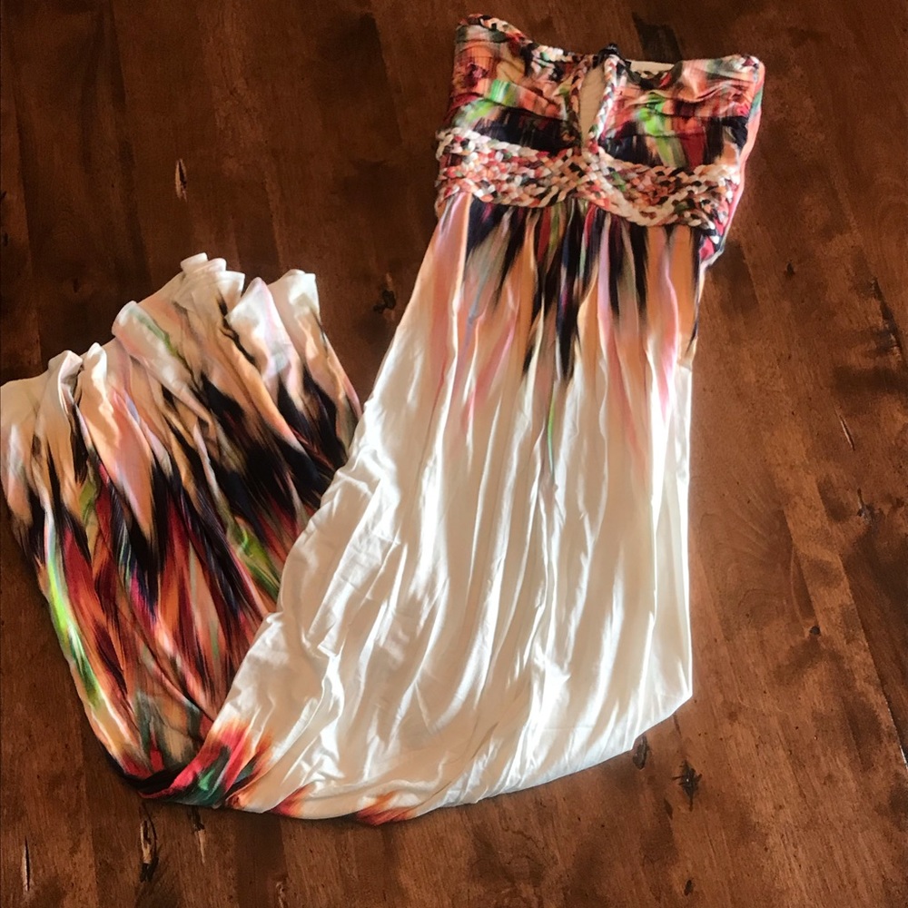 Sky tie dye maxi